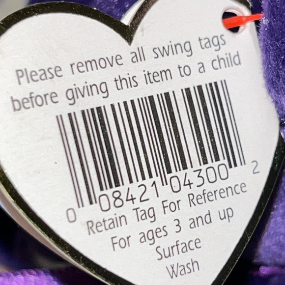 Retired Ty Beanie Babies Princess Bear - Picture 13 of 13